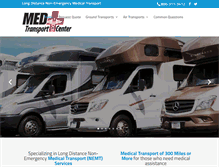 Tablet Screenshot of medtransportcenter.com